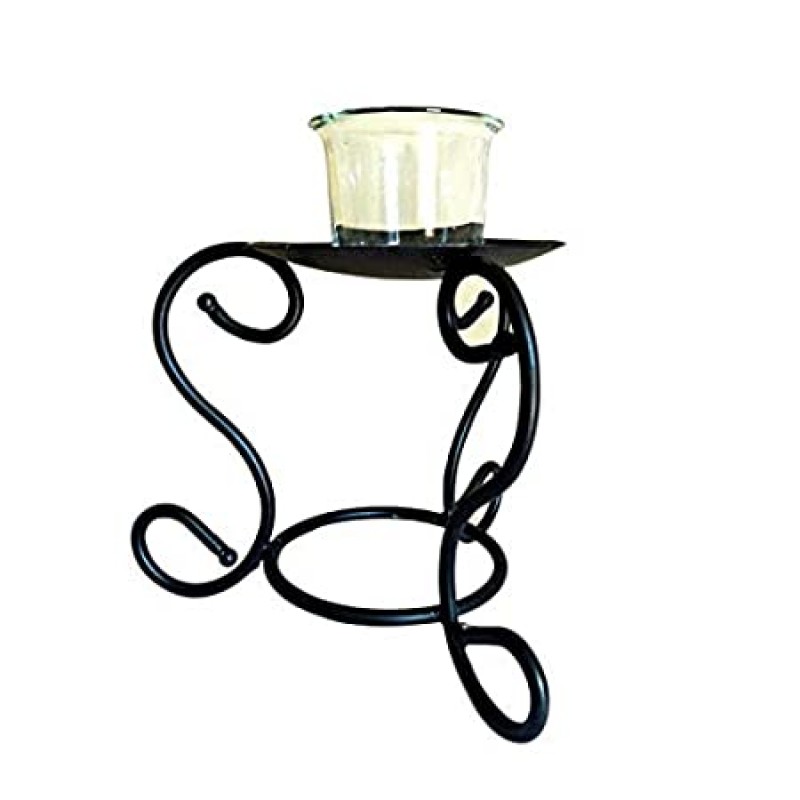 Wrought iron candle stand